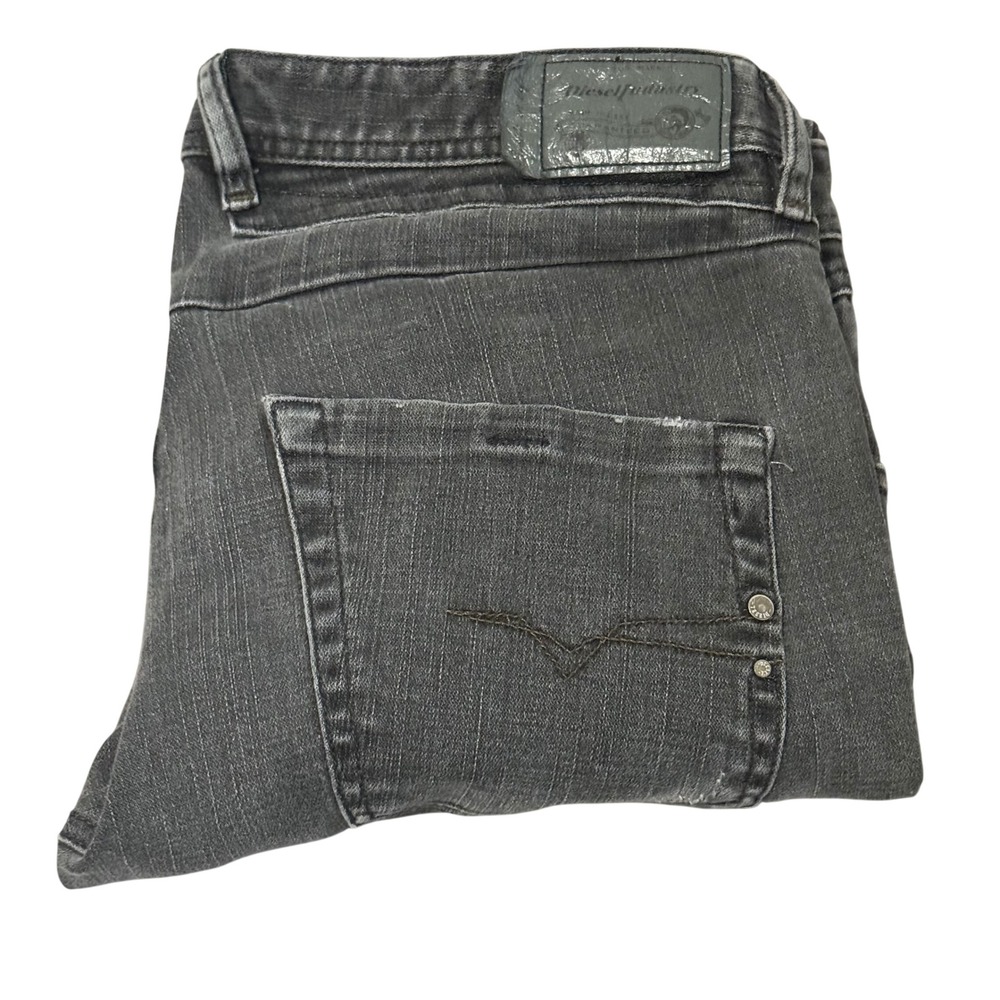 Diesel Belther-R Tapered Jeans Mens 32x32 Gray Washed Stretch Denim RS007 USA